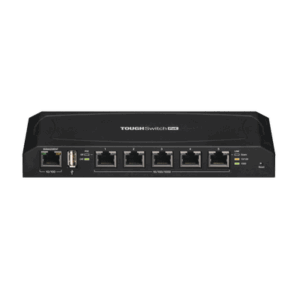 Switch PoE Gigabit Ethernet de 5 puertos para equipos Ubiquiti (24 Vcc).