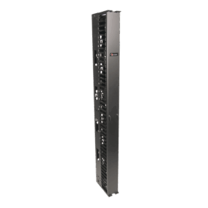 Organizador RouteIT Vertical Sencillo de 45UR, Fabricado en Acero Laminado en Frío 16AWG, 6in (152mm) de Ancho
